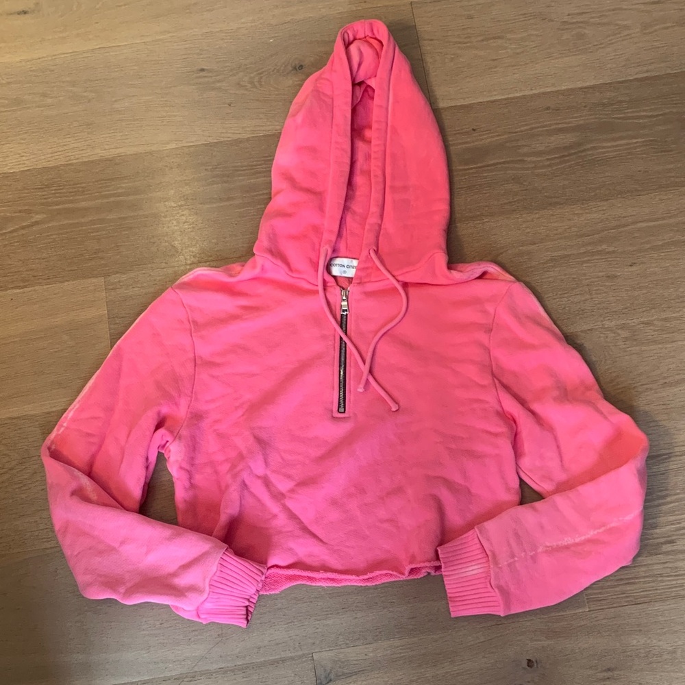 Cotton Citizen Vibrant Pink Hoodie